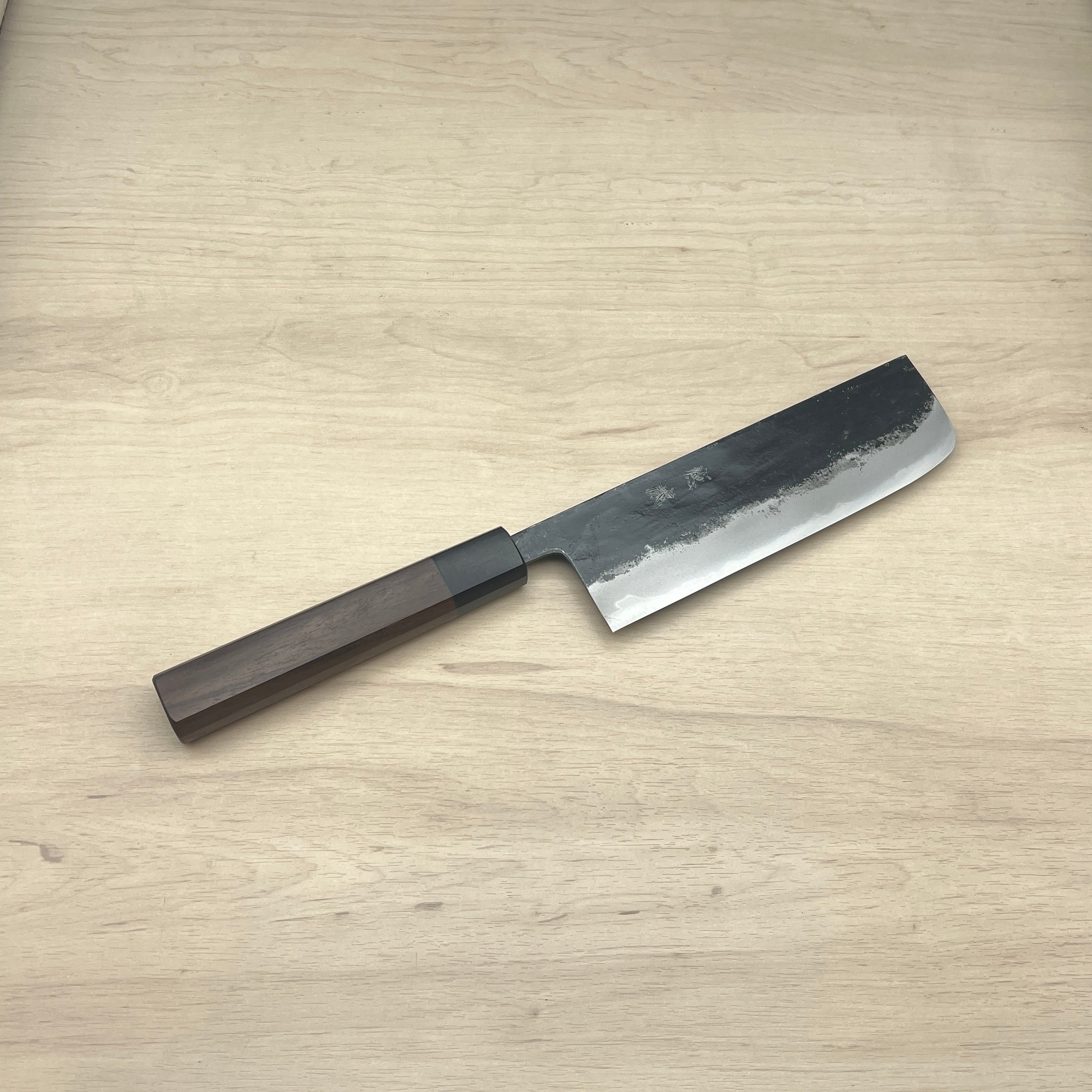 碳素高级白钢章鱼刀（切章鱼刀）日本紫杉八角柄– Tokuzo Knives