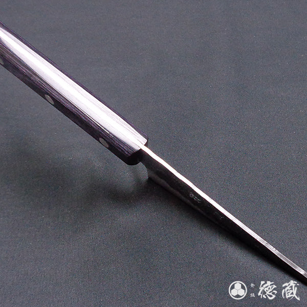 Stainless Silver Steel No. 3 Pearskin Finish Petty / Paring Knife Purple Handle