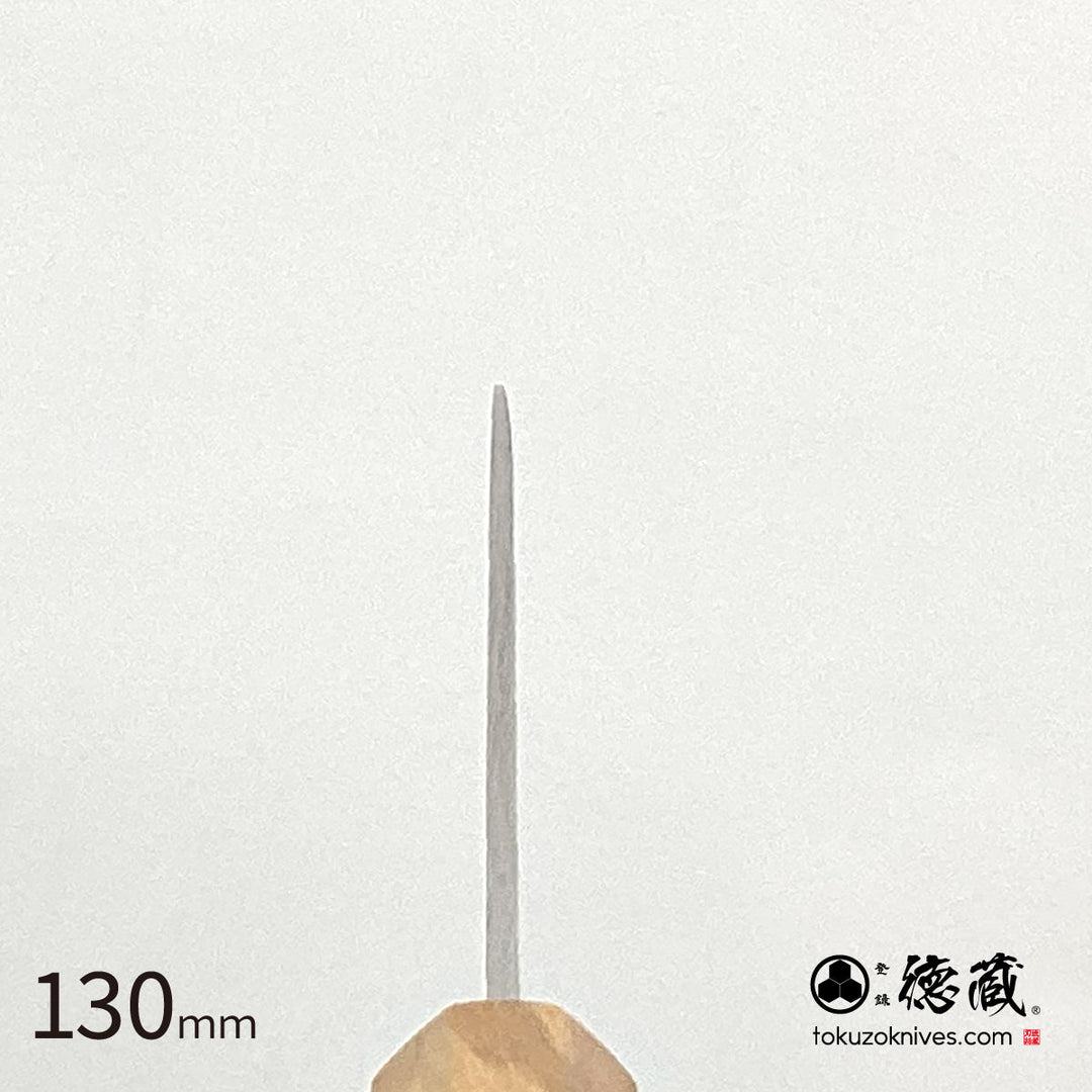Stainless Silver Steel No. 3 Petty / Paring Knife  Pearskin Finish Olive Wood Handle