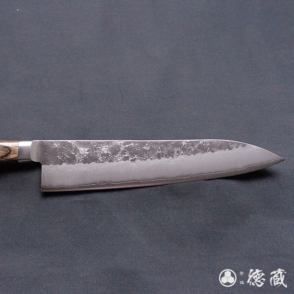 Stainless Silver Steel No. 3 Pearskin Finish Gyuto Knife (Chef's Knife) Dark Brown Handle Muzzle：Tomoguchi