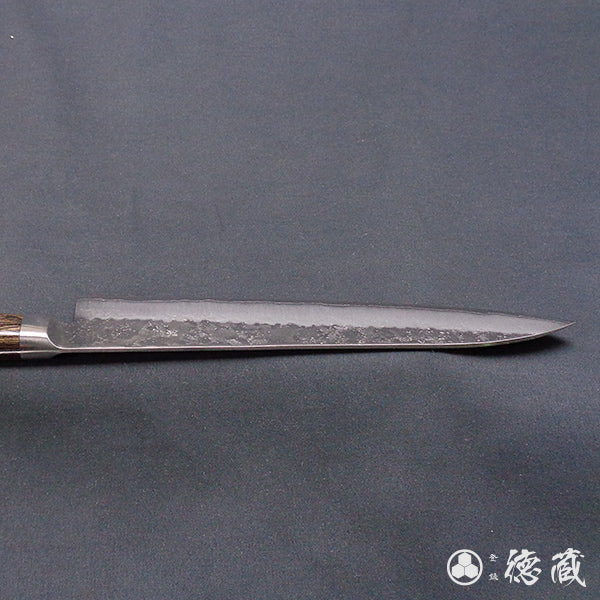 Stainless Silver Steel No. 3 Pearskin Finish Gyuto Knife (Chef's Knife) Dark Brown Handle Muzzle：Tomoguchi