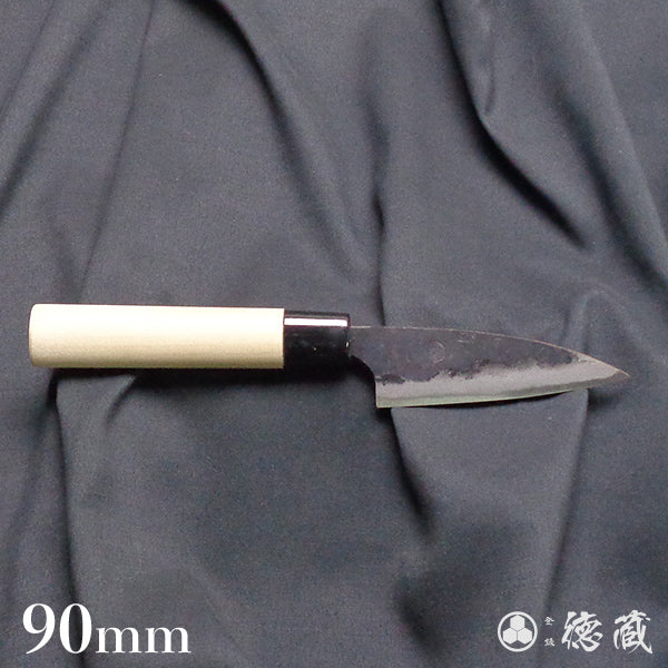 Carbon Blue Steel No. 2 Black Finish Koyanagi Knife Magnolia Handle