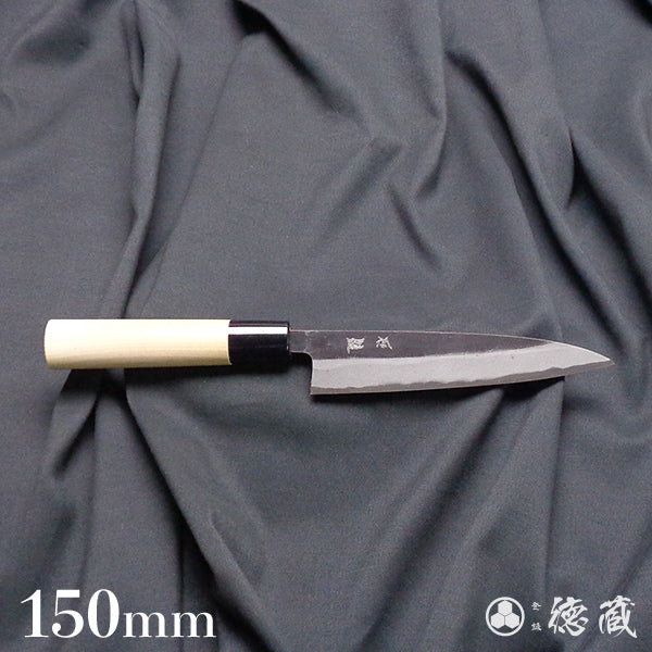 Carbon Blue Steel No. 2 Black Finish Koyanagi Knife Magnolia Handle