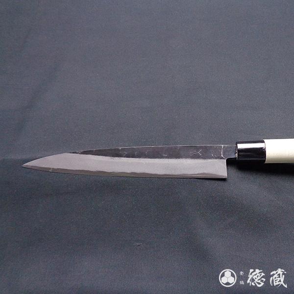 Carbon Blue Steel No. 2 Black Finish Sujibiki Knife (Slicer) Magnolia Handle