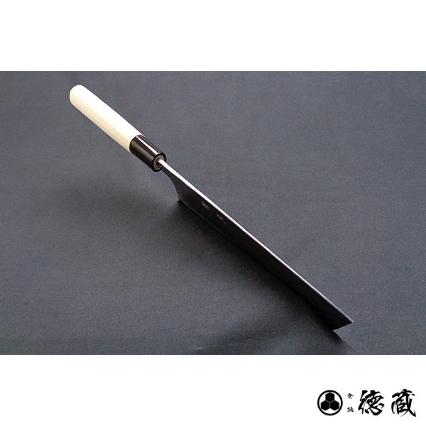 Carbon White Steel No. 1 Black Finish Nakiri Knife Magnolia Handle