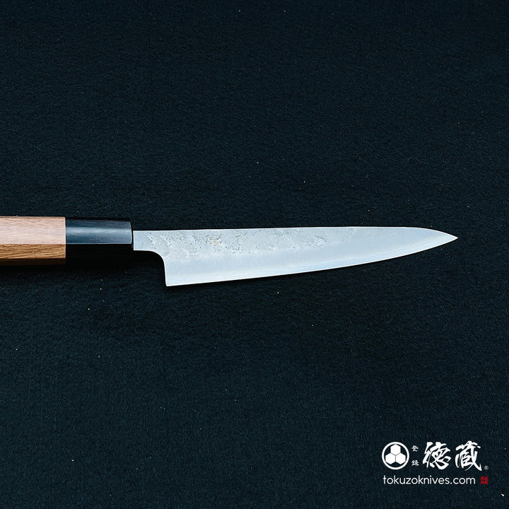 Stainless Silver Steel No. 3 Pearskin Finish Petty / Paring Knife  Walnut Octagonal Handle