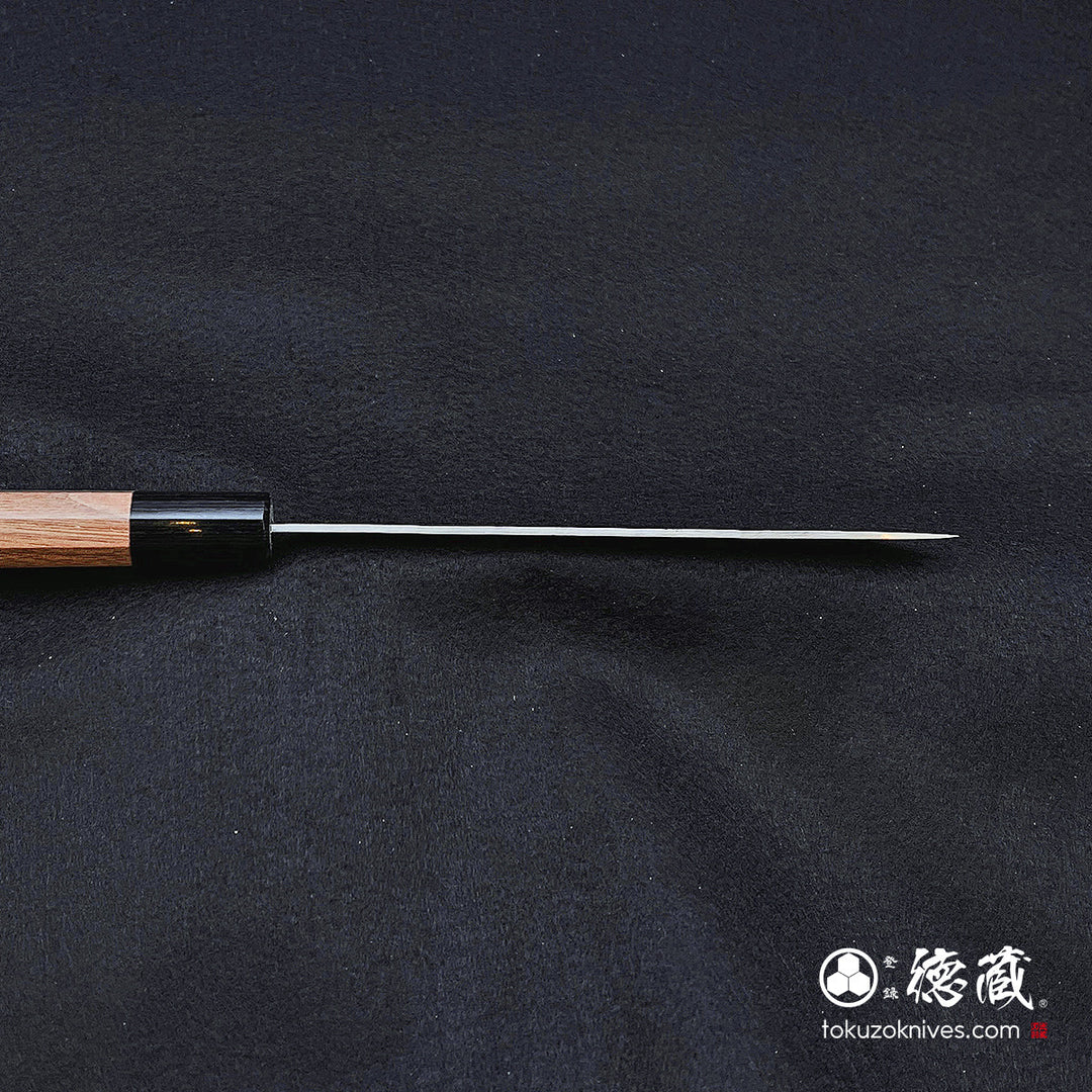 Stainless Silver Steel No. 3 Pearskin Finish Petty / Paring Knife  Walnut Octagonal Handle