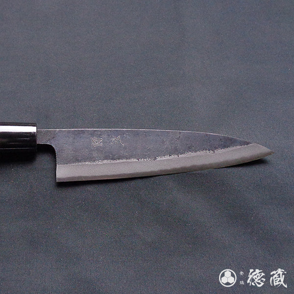 Carbon Blue Steel No. 2 Black Finish Sabaki Knife Magnolia Handle