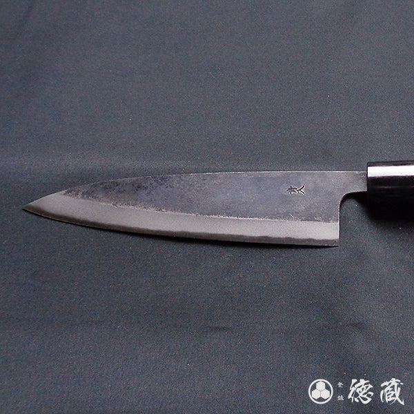 Carbon Blue Steel No. 2 Black Finish Sabaki Knife Magnolia Handle