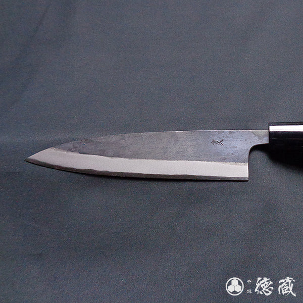Carbon Blue Steel No. 2 Black Finish Sabaki Knife Walnut Handle