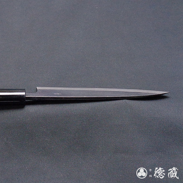 Carbon Blue Steel No. 2 Black Finish Sabaki Knife Walnut Handle