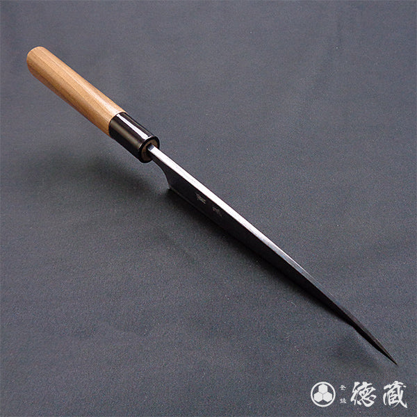 Carbon Blue Steel No. 2 Black Finish Sabaki Knife Walnut Handle