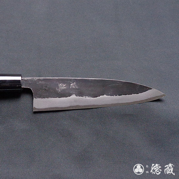 Carbon Blue Steel No. 1 Black Finish Sabaki Knife Walnut Handle