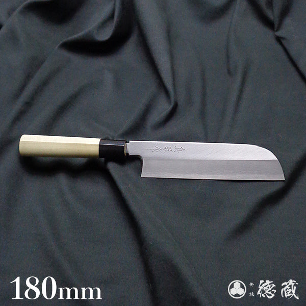 Tadokoro Hamono by Makoto Carbon White Steel No. 2 Kama-Style Usuba Knife