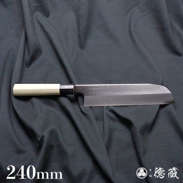 Tadokoro Hamono by Makoto Carbon White Steel No. 2 Kama-Style Usuba Knife