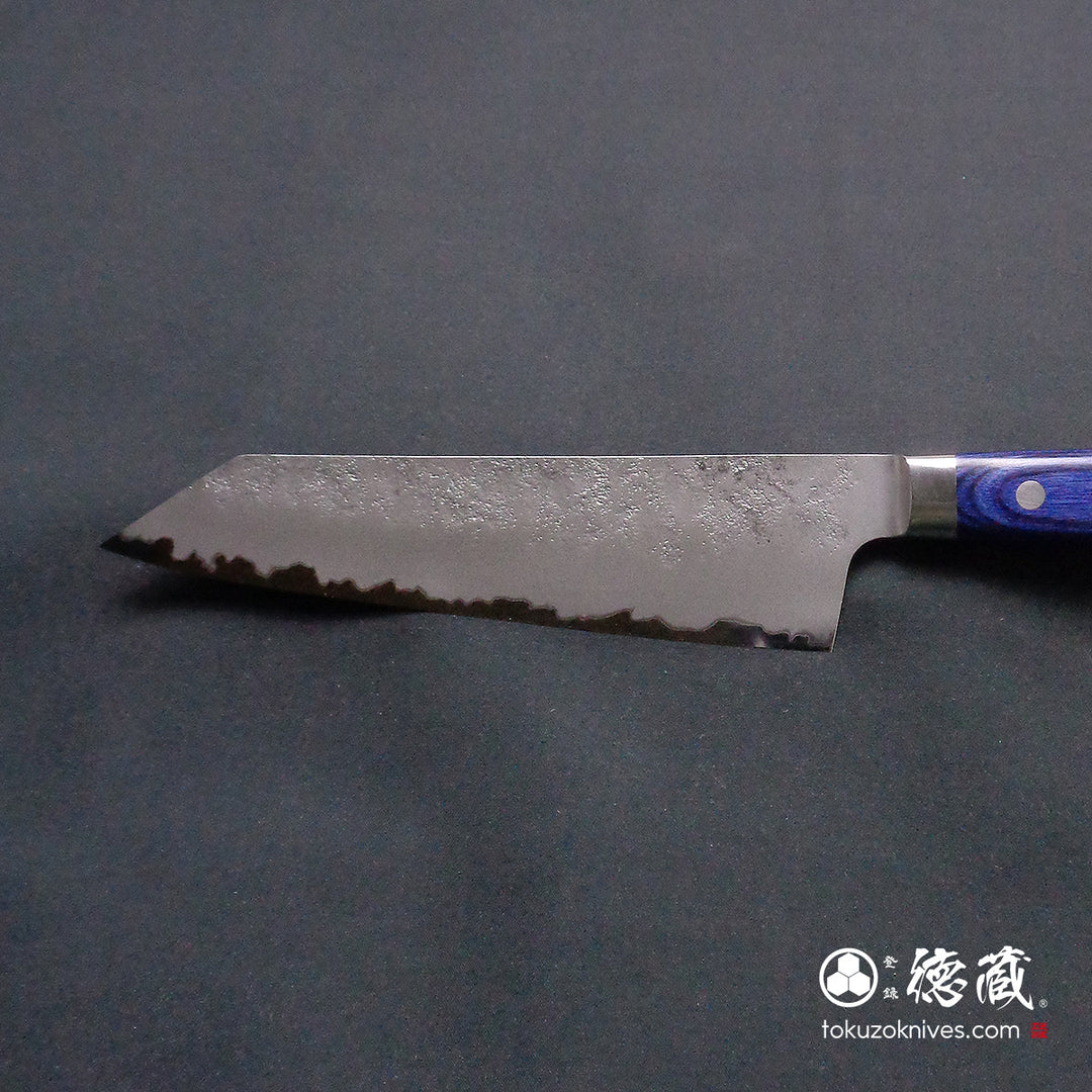 Carbon Blue Steel No. 2 Kiritsuke Knife Blue Handle