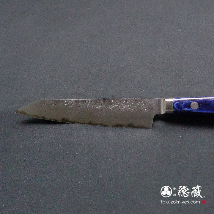 Carbon Blue Steel No. 2 Petty /Paring Kiritsuke Knife Blue Handle