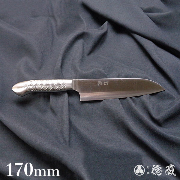 Stainless 1K6 Full Metal Santoku Knife