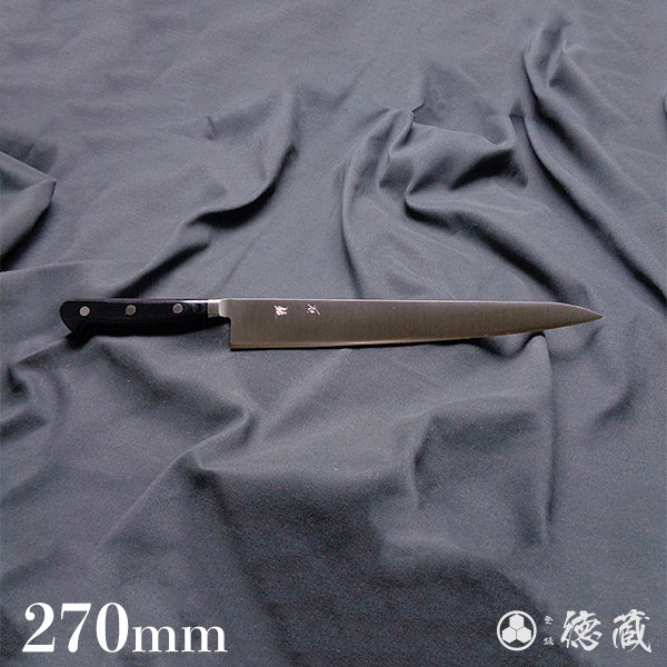 Powder Stainless SRS Sujibiki Knife (Muscle Knife) Black Handle