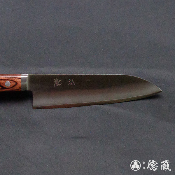 Stainless VG1 Santoku Knife Mahogany Handle