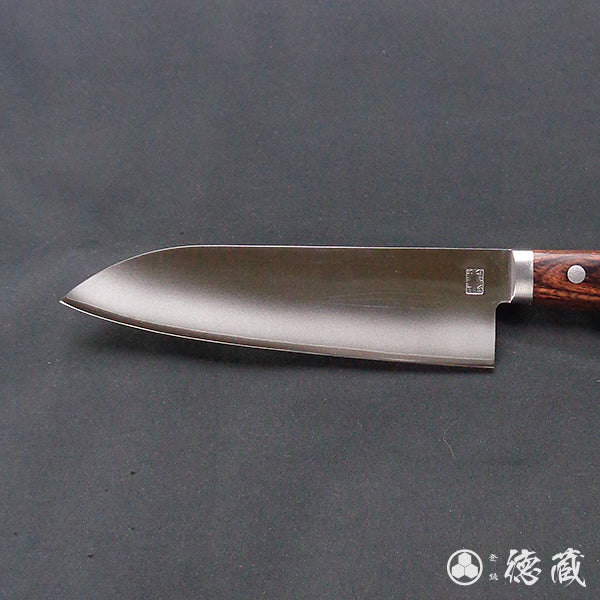 Stainless VG1 Santoku Knife Mahogany Handle