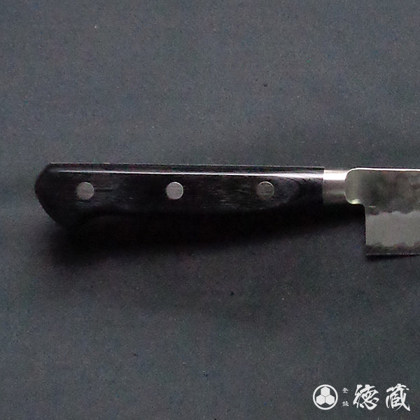 Carbon Aogami Super Hammered Finish Sujibiki Knife (Slicer) Black Handle