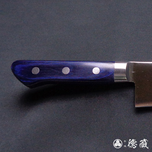 Stainless AUS8 Santoku Knife Blue Handle