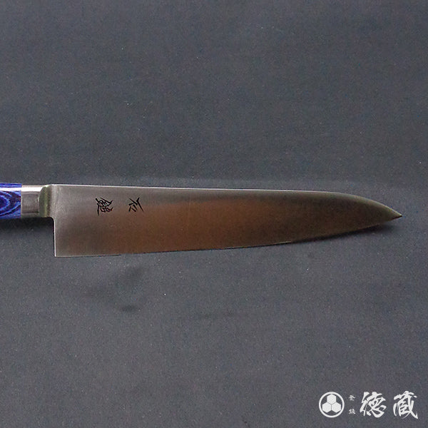 Stainless AUS8 Polished Finish Gyuto Knife (Chef's Knife) Blue Handle