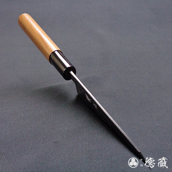 Carbon Blue Steel No. 2 Black Finish Bunka Knife Walnut Handle