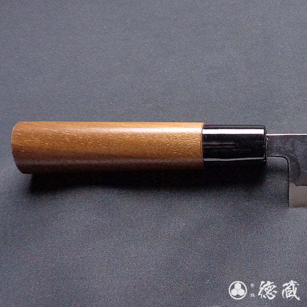 Carbon Blue Steel No. 2 Black Finish Bunka Knife Walnut Handle