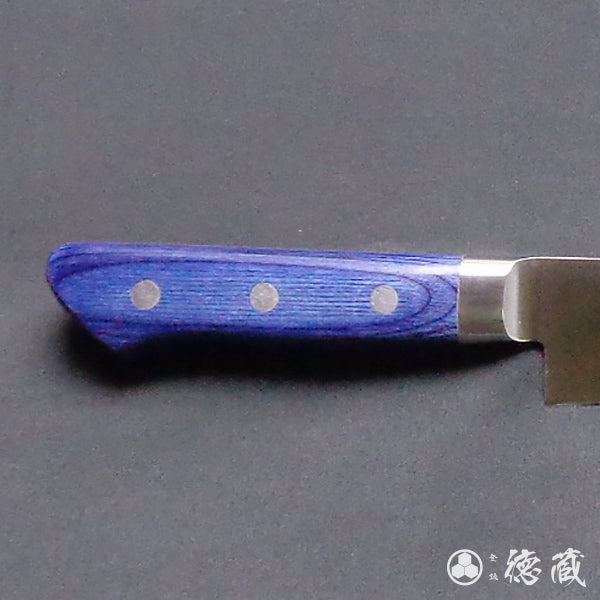 Stainless AUS8 Polished Finish Sujibiki Knife (Slicer) Blue Handle