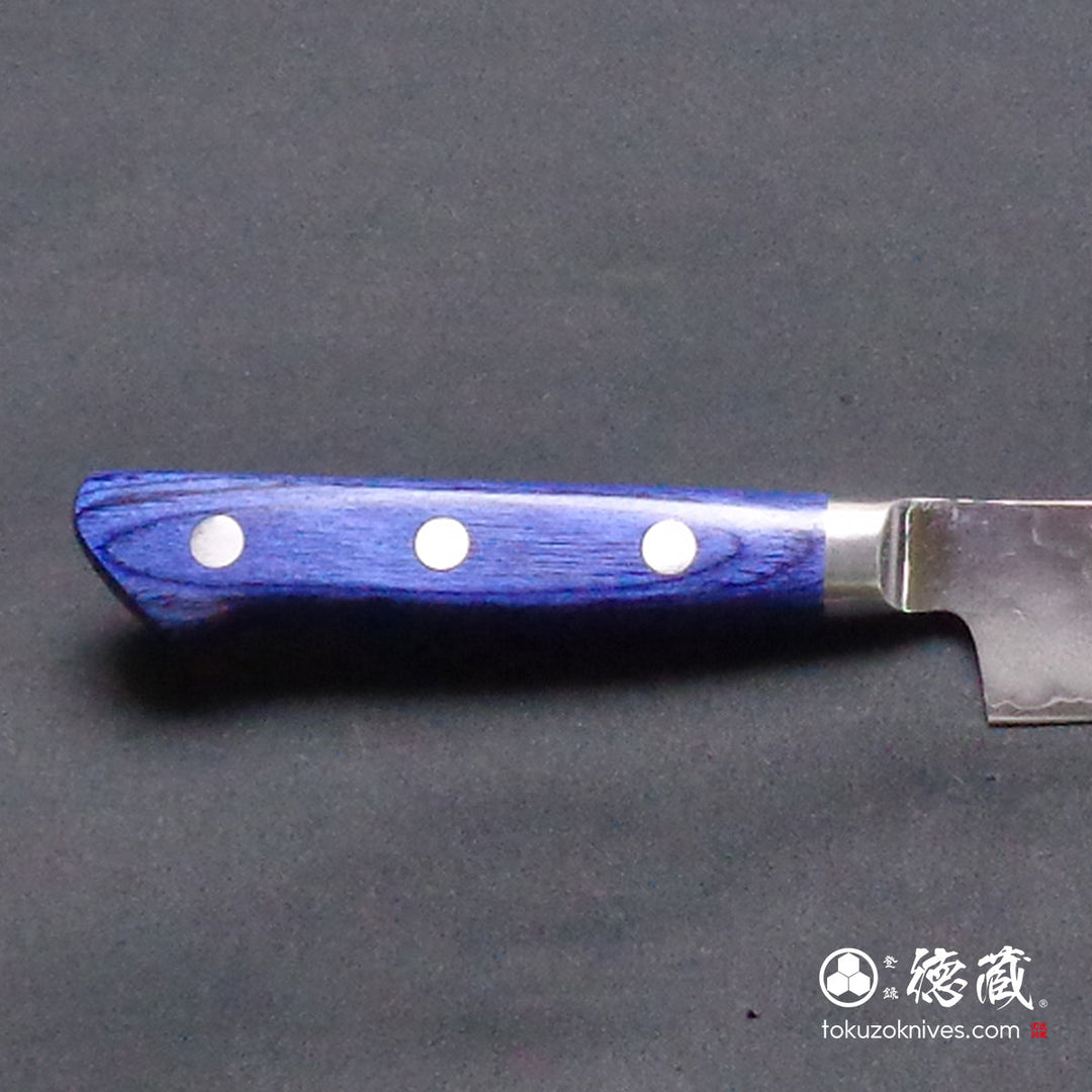 Stainless AUS10 Petty /Paring Kiritsuke Knife Blue Handle
