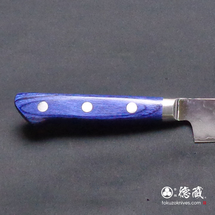 Stainless AUS10 Petty /Paring Kiritsuke Knife Blue Handle