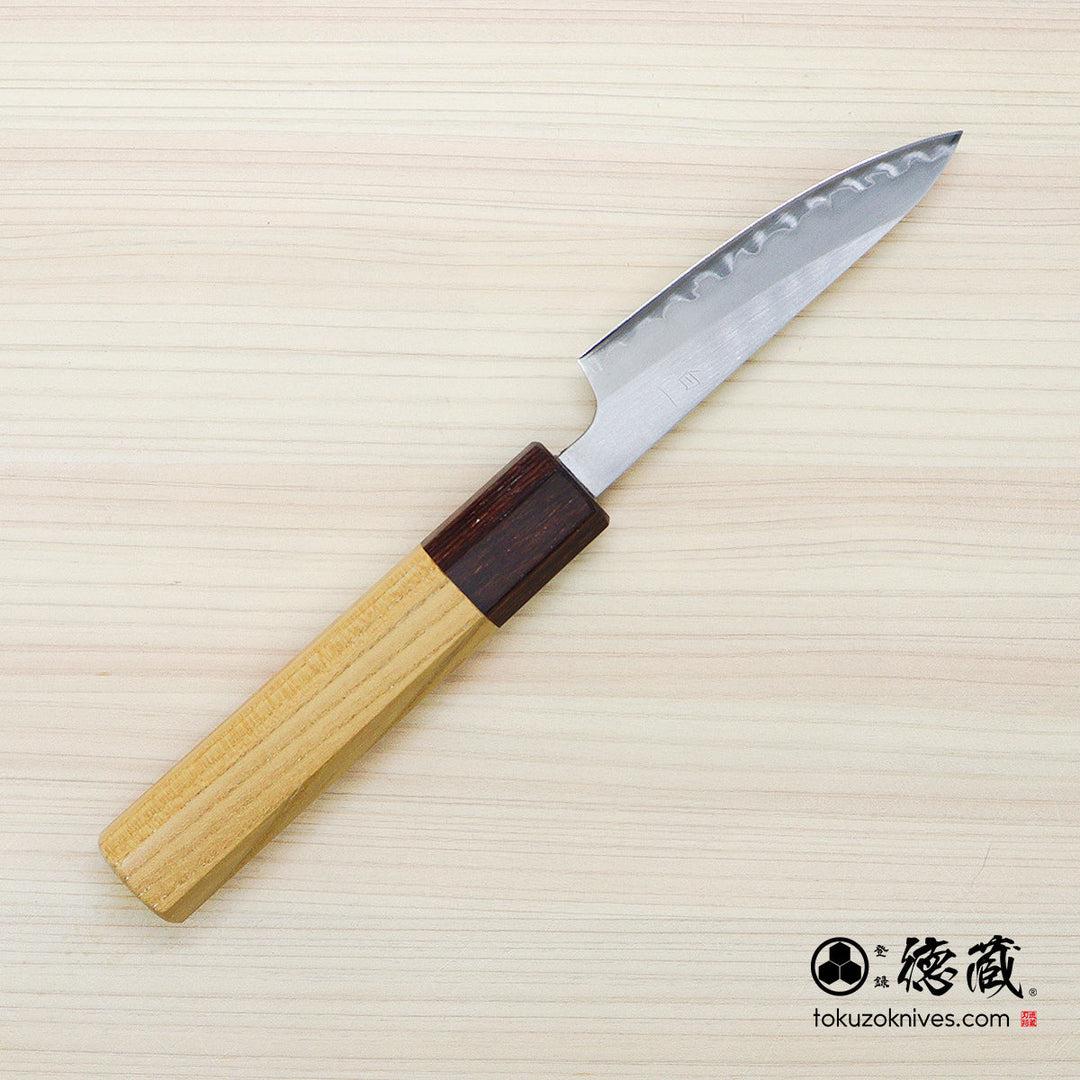 Carbon White Steel No. 1 Petty / Paring Knife Keyaki Octagonal Handle
