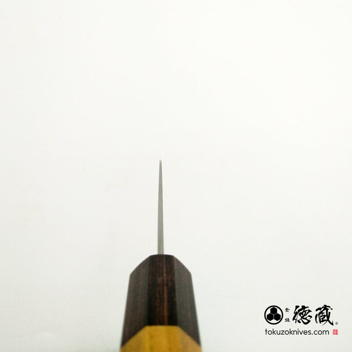 Carbon White Steel No. 1 Petty / Paring Knife Keyaki Octagonal Handle
