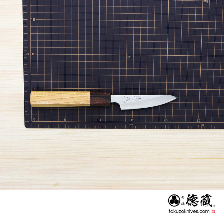 Carbon White Steel No. 1 Petty / Paring Knife Keyaki Octagonal Handle