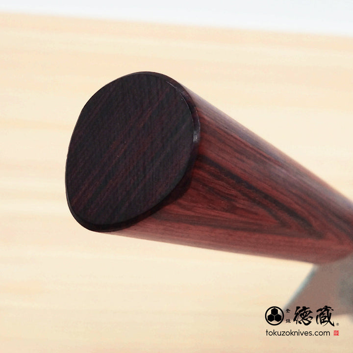 Stainless VG10  Hammered Finish Kiritsuke Santoku Knife Red Laminated Wood Handle