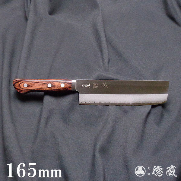 Stainless VG10 Polished Finish Nakiri Knife Mahogany Handle