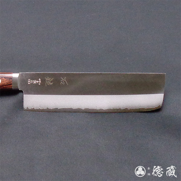 Stainless VG10 Polished Finish Nakiri Knife Mahogany Handle