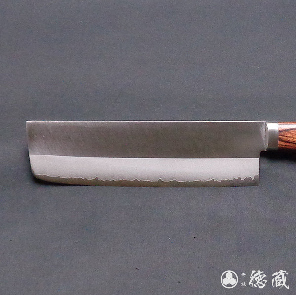 Stainless VG10 Polished Finish Nakiri Knife Mahogany Handle