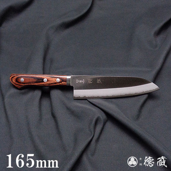 Stainless VG10 Polished Finish Santoku Knife Mahogany Handle