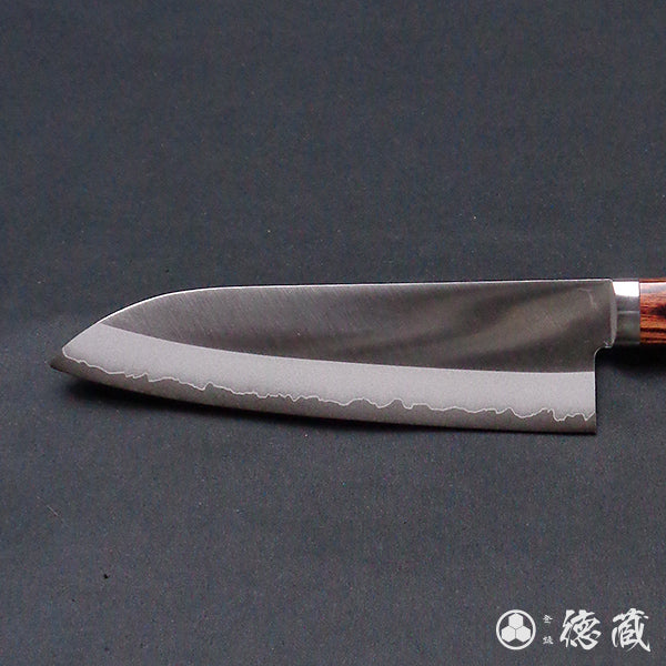 Stainless VG10 Polished Finish Santoku Knife Mahogany Handle