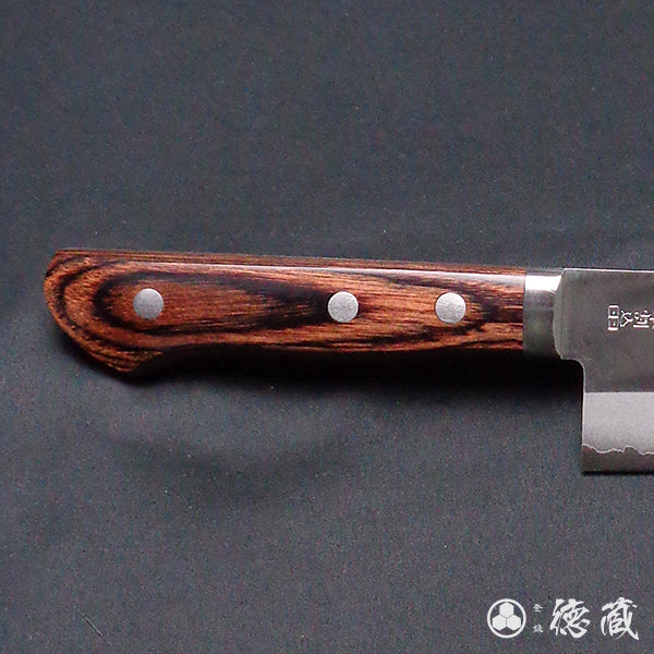 Stainless VG10 Polished Finish Santoku Knife Mahogany Handle