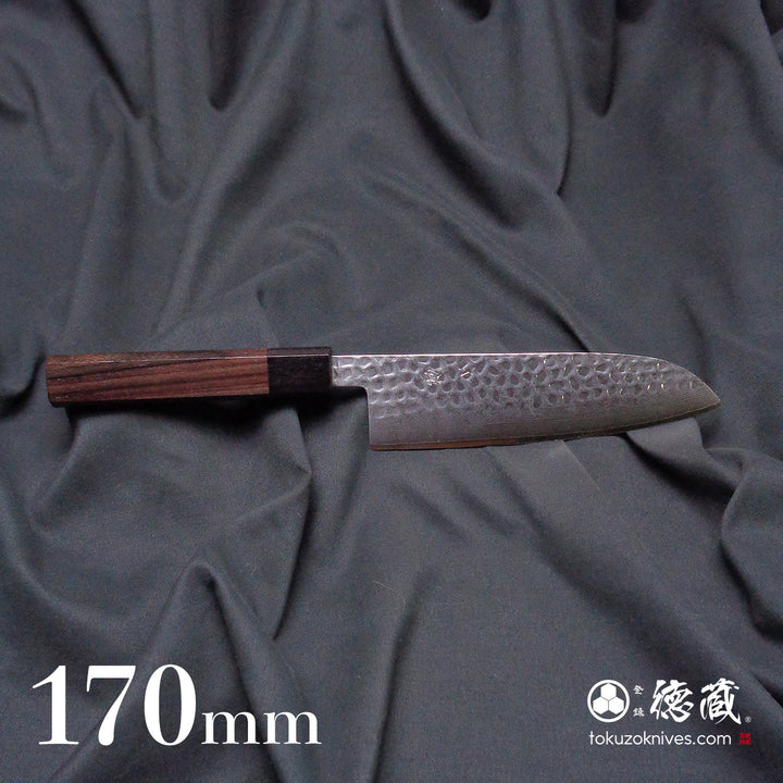 Stainless VG10 Santoku Knife Rosewood Octagonal Handle