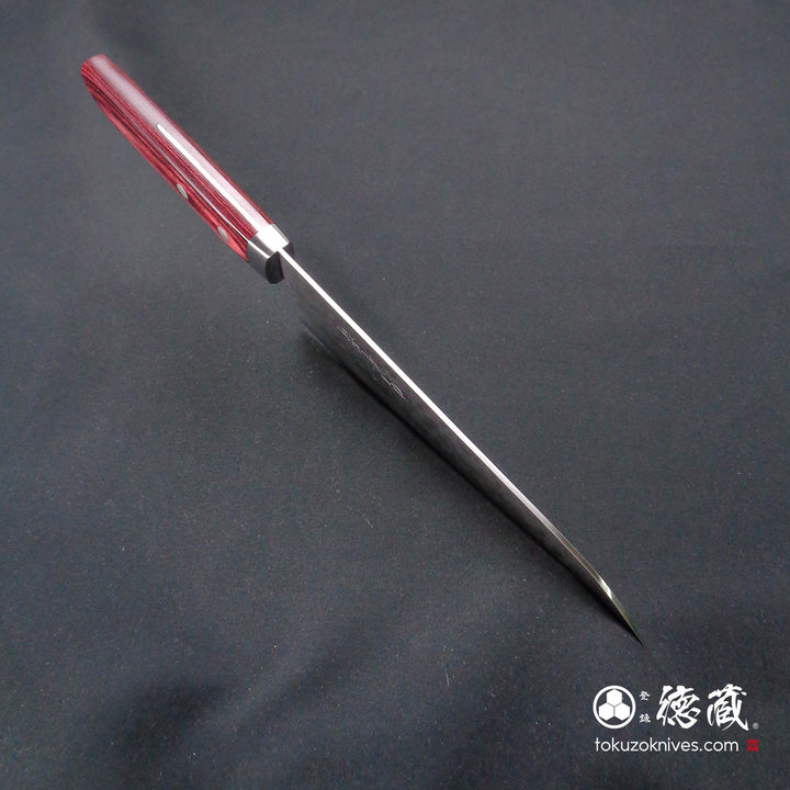 Stainless VG10 Santoku Knife Red Handle