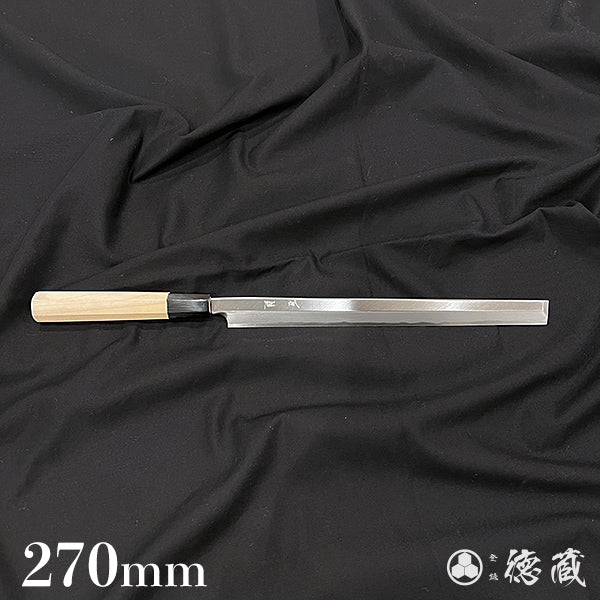 Carbon Blue Steel No. 2 Polished Finish Takohiki-Knife (Knife for cutting octopus) Magnolia Octagonal Handle