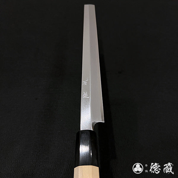 Carbon Blue Steel No. 2 Polished Finish Takohiki-Knife (Knife for cutting octopus) Magnolia Octagonal Handle