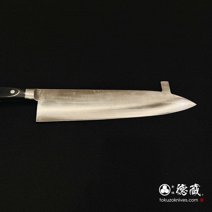 Carbon SK Steel Frozen Food Gyuto Knife (Chef's Knife) Black Handle