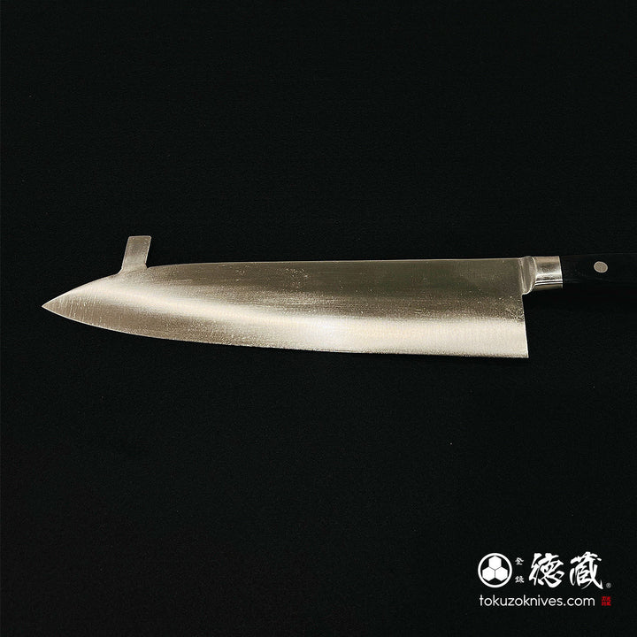 Carbon SK Steel Frozen Food Gyuto Knife (Chef's Knife) Black Handle