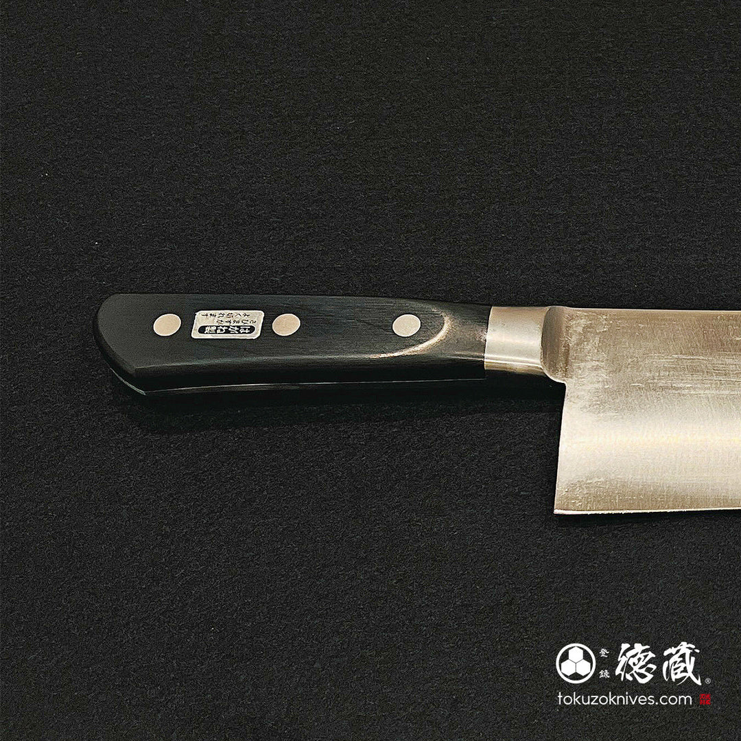 Carbon SK Steel Frozen Food Gyuto Knife (Chef's Knife) Black Handle